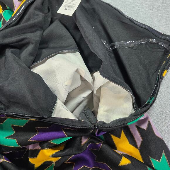 Ashley Stewart Wom 26/28 NWT One Shoulder Blouse Mardi Gras Jazz College Concert - Picture 6 of 12